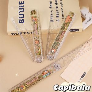 Outils De Dessin Multifonctions Pour Étudiant,Outils De Mesure,Dessin Capybara,Règle Pliante - Type 1pc - Neuf