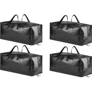 lbgwp60-Lot De 4 Sacs De Déménagement Très Résistants Avec Sangles De Sac À Dos, Poignées Solides Et Fermetures Éclair, Alternative Aux Boîtes De Déménagement, Fournitures D'Emballage Et De - Neuf