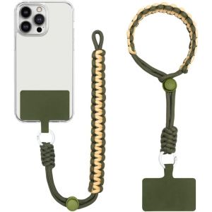 Tianyi-Cordon Telephone Portable Lani&egrave;re De Poignet R&eacute;glable Avec Patch Ultra Fin Dragonne T&eacute;l&eacute;phone Courte Universelle Sangle Cha&icirc;ne De T&eacute;l&eacute;phone Anti-Perte Pour Ecouteurs T&eacute;l&eacute;phones Cam&eacute;ras - Neuf