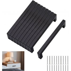 YUJTG-Poignées d'armoire de cuisine, 10 PCS poignées de meubles, 128mm trou d'espacement pour les meubles d'armoire de cuisine tiroir cuisine poignées de cuisine (avec 20 vis) - Neuf