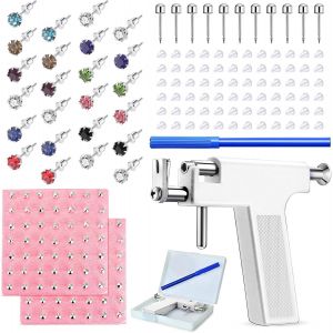 Cmjaagur-Lot De 224 Pistolets De Per&ccedil;age D'oreille En Acier Inoxydable Avec Boucles D'oreilles Pour Le Nez, La L&egrave;vre Et Le Septum[M1567] - Neuf