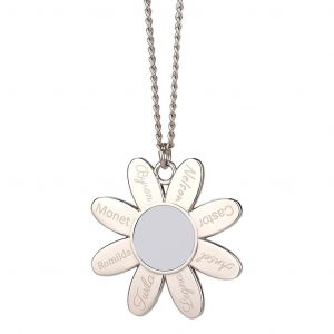 Tournesol Sublimation Porte-Clé Collier Blanc Transfert De Chaleur Porte-Clé Vierge - Neuf
