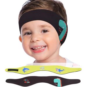 Bandeau De Natation Enfant,Requin Mignon Protection Auditive Bandeau D'oreilles Enfants En Néoprène,Bandeau Sport Élastique Équipement Sport Nautique.[A37] - Neuf