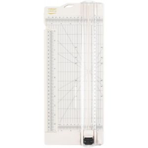 Vaessen Creative 2207-108 Massicot Et Plaque De Rainurage 6¿ Pour Scrapbooking, Création De Cartes Et Autres Loisirs Créatifs En Papier, Plastique, Blanc, 15,2 X 30,5 Cm - Neuf