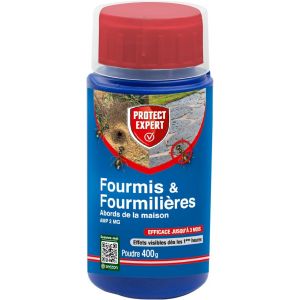 Poudre Anti-Fourmis & Fourmili&iquest;&iquest;res - Poudrage Arrosage Pulv&iquest;&iquest;risation - 400g - Action Choc & Protection Longue Dur&iquest;&iquest;e - Abords De La Maison FOURPOUD400N - Neuf