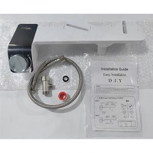 bidet toilette ultra-mince double buse spirale réglable avec tuyau,a - Neuf