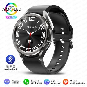 Montre 6 Montre Intelligente Classique Hommes En Plein Air Gps Sport Ip68 Montre &Eacute;tanche Nfc Surveillance De La Sant&eacute; Hd Bluetooth Appel Montre Intelligente.Black. - Neuf