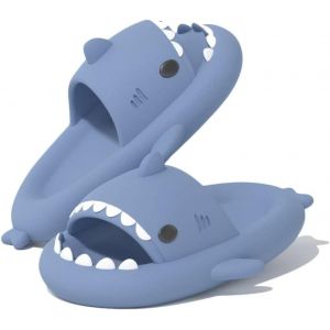 Kalanka-Claquettes Requin Été Femme Homme Chaussons De Piscine Et Plage Antidérapant Chaussures De Bain Douche Maison - Neuf