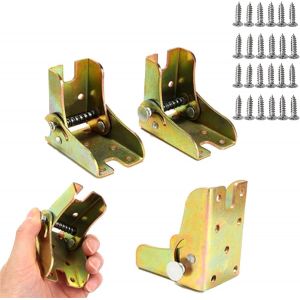 Lot de 4 supports d'extension pliables pour pieds de table de travail - Charnière de verrouillage colorée - Pour support de pied pliable - Neuf