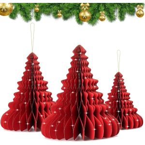 Ensemble de Décoration de Table de Noël - Boules, Papier et Décorations à Suspendre pour Noël - Neuf
