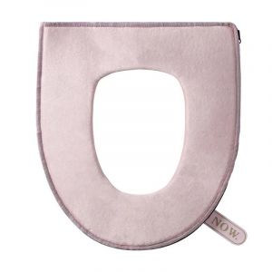 Doux Chaud Confortable En Velours Zipp&eacute; En Peluche En Tissu De Toilette Housses De Si&egrave;ge De Toilette Coussin Avec L&egrave;ve-Si&egrave;ge De Toilette Pour La Maison D'hiver Nouveau - Neuf