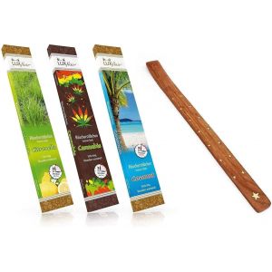 Ulteronixshop-Set &eacute;conomique XXL : 3 Paquets de 60 b&acirc;tonnets d'encens g&eacute;ants Citronella, Jama&iuml;que, Coco. id&eacute;al pour Les BBQ, Camping, Festivals - Neuf