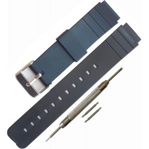 Kal-Bracelet De Montre Étanche En Caoutchouc De Silicone (16 Mm) Pour Casio Mq-24/Mq-58/104/76/71/98 - Neuf