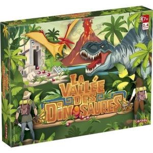 Eryi-- La Vallée Des Dinosaures - Jeu De Société Enfant Dès 7 Ans - Jeu De Plateau 3d Avec Figurines Dinosaure Et Volcan - 2 À 4 Joueurs - Stratégie, Torches, Rubis Et Obstacles Jungle - Neuf