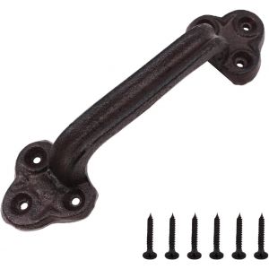 22,3 Cm Poignée De Porte En Fonte Résistante Vintage Style C Classique Porte De Grange Porte En Bois Poignée Passage Maison Couloir Placard Porte De Jardin Porte Abri Porte De Placard - Neuf