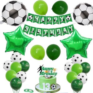 Chicslick-Decoration Anniversaire Foot,Anniversaire Foot,Footballdécoration De Fête D'anniversaire,Décoration D'anniversaire Sur Le Thème Du Football Et Du Sport[X2297] - Neuf