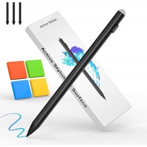 Stylet Microsoft Surface Pen Pour Microsoft Surface Pro 11/9/10/8/X/7/6/5/4/3, Surface Go 4/3/2/Laptop/Studio/Book, Stylet Surface Pro Pen Avec Charge Rapide Usb-C, Pression 4096, Magnétique - Neuf