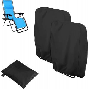 Lot De 2 Housses De Chaise Pliante 71 X 110 Cm, Tissu Oxford 210d, Imperméables, Coupe-Vent, Résistantes Aux Uv, Pour Chaise Longue De Jardin - Neuf