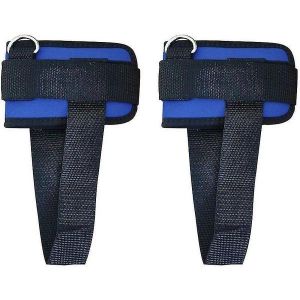 Sangles De Cheville Bleues R&eacute;glables Pour Machines &Agrave; C&acirc;bles : Confort Haut De Gamme Et Maintien S&ucirc;r Pour Des Entra&icirc;nements Efficaces - Neuf
