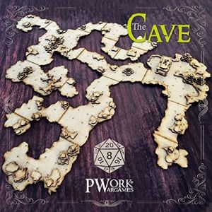 Chenquansarl-The Cave (La Caverne) - Cartes Tactiques 3d Rpg Fantasy Dungeon Tiles - Cartes Tactiques 3d Modulaires En Mdf 3 Mm - Neuf