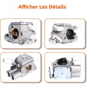 Kit d Entretien Carburateur et Filtre a Air pour Tronconneuses Stihl MS251 MS251C MS241 MS241C MS231 MS231C, Pieces de Rechange - Neuf