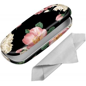 Fdjhy-Étui À Lunettes Rigide, Portable Boîte À Lunettes En Cuir Synthétique Avec Chiffon Lunettes De Vue Pour Femmes Et Hommes - Neuf