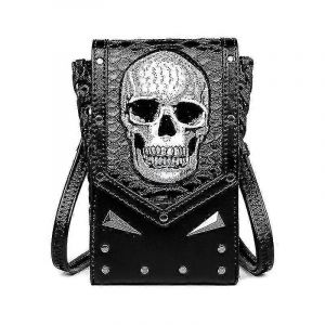 téléphone portable support rétro ceinture pochette taille sac femmes Fanny Pack Steampunk Mens médiéval Renaissance sac à main Costume accessoire Noir - Neuf