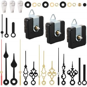 Cheng-3 Horloge À Quartz Sans Coutil Mécanisme De Mouvement Avec 6 Kits De Aiguilles Courts Moteur D'horloge À Piles Kit D'outils D'amélioration Bricolage, 0,5 Pouces Longueur Totale De L'arbre - Neuf