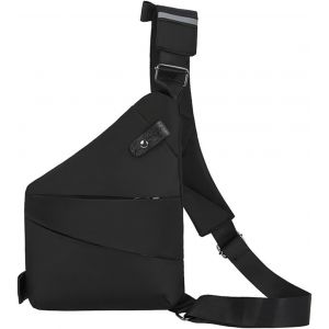 RFCBC-Sac bandoulière Sac de Poitrine Imperméable Sacoche Multi-Poches Casual Sac Messenger,Sac à Dos de Voyage Pochette Telephone Portable Sling Bag Sac Bandoulière pour Femme Homme - Neuf