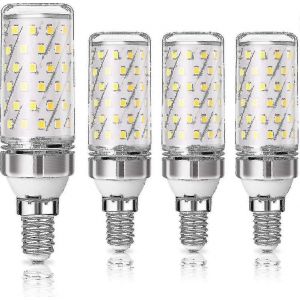 Lot De 4 Ampoules Led E14 12 W 1200 Lm, &Eacute;quivalent &Agrave; Une Ampoule Halog&egrave;ne 100 W, Blanc Chaud 3000 K, Ac 220-240 V - Neuf