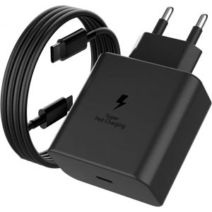 JGD-45W USB C Chargeur Rapide Compatible avec Samsung Galaxy S26+ S26 S25 Ultra S25+S24 S24+S23 S23+S22 Ultra S10 S9 S8 A55 A54 A53 A52 avec C&acirc;ble de Charge Rapide et C&acirc;ble de Type C de 1,8 M - Neuf