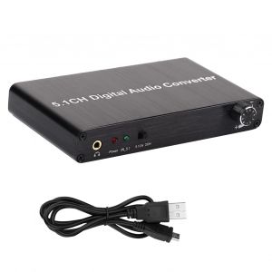 Decodeur audio numerique 5.1 DTS AC3 Dolby Channel, convertisseur audio SPDI, adaptateur audio - Neuf