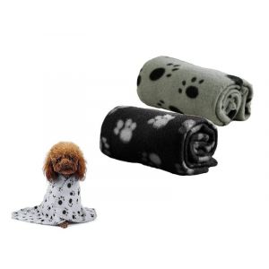 Couverture Pour Animaux De Compagnie Pour Prot&eacute;ger Le Canap&eacute; &iquest; Noir Et Gris, 100 Cm X 70 Cm, Lavable En Machine, L&eacute;g&egrave;re, Polyester - Neuf