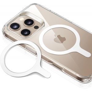 TRAHOO-pour Anneau Magn&eacute;tique Compatible avec MagSafe, Lot de 2 Anneaux M&eacute;talliques Autocollant Telephone Universel, pour iPhone Air/17/16/16e/15/14/13/12/11, Google Pixel 10,Galaxy S24/S23 et Plus,B - Neuf