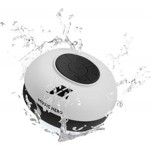 lbgwp60-Haut-Parleur 3W Avec Ventouse, Touches Pour La Musique Et Les Appels, Microphone Intégré Et Mains Libres, Protégé De L'Eau Pour Une Utilisation Dans La Douche. - Neuf