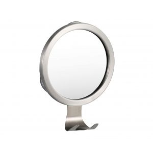 Miroir de douche antibu&eacute;e avec porte-rasoir et ventouse de verrouillage - Neuf