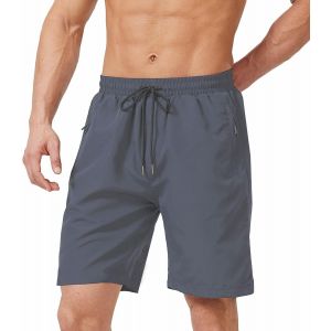 Short De Bain Avec Poche Zippée Pour Homme,Séchage Rapide - Neuf