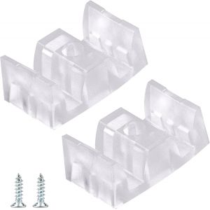 Lot De 2 Butoirs De Porte De Douche Opaques Encadrés Pour Portes Coulissantes De Douche,Blocs De Douche Anti-Collision,Butées De Porte De Douche En Verre Pour Tous Les Types De Portes Mobiles En - Neuf