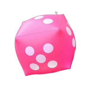 D&eacute;s Gonflables En Pvc De 11,81 Pouces, Accessoires De Jeu Amusants Et Fantaisie Pour La Famille, Id&eacute;al Pour Les F&ecirc;tes &Agrave; La Piscine-Rose - Neuf