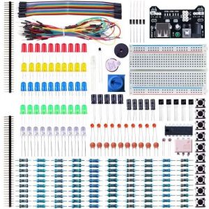 Fun Kit Composant Électronique Breadboard Câble Resistor Capacitor LED Potentiomètre pour Arduino Kit d'apprentissage - Neuf