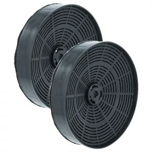 vhbw 2x Filtres &agrave; charbon actif compatible avec Zanussi ZK60W, ZHX659TN, ZK90X, ZK60X, ZB960T, ZH959TN, ZBW965T, ZHW659TN, ZHS659TN hotte aspirante - Neuf