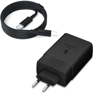 45w Chargeur Usb C Pour Samsung Galaxy A56/A55/A36/S25 Ultra/S25+/S25/S24ultra/S24+/S24/S23/S22/S21/A16/Z Fold5,Flip6,Tab S10 S9 Et 1,8m C&acirc;ble,Chargeur Samsung Charge Rapide Mural Alimentation Prise - Neuf
