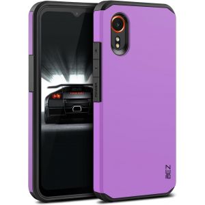 TRAHOO-Coque pour Samsung Xcover 7, Housse Etui pour Samsung Galaxy Xcover 7 Antichoc Survivor Double Protection Resistante, Violet - Neuf