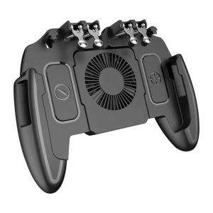 M10 M11 6 Doigts Gamepad Mobile Téléphone Tir Bouton De Jeu Déclencheur Gamepad Pour Pubg Contrôleur De Jeu Joystick Avec Ventilateur De Refroidissement-M11 - Neuf