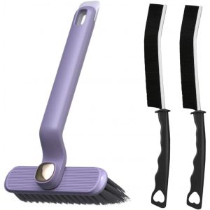 Brosse Nettoyage,3 Pièces Brosse De Nettodes Interstices,Brosse Joint Carrelage,Brosse À Récurer Rotative,Crevice Gap Cleaning Brush,Brosse Nettoyante Pour Rainure Fenetre,Salle De Bain - Neuf
