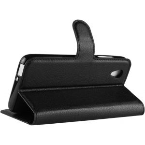 Kal-Coque For Alcatel 1 5033d 2021 2019 2018 Housse En Cuir Pu Tpu Magnétique Protection Étui For 1 Alcatel 1 Telephone Portable Portefeuille Fonction Support (Black) - Neuf