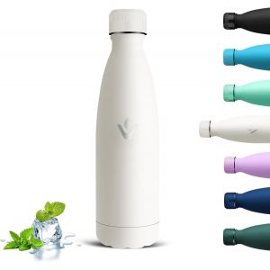 Kalanka-Gourde Isotherme, Gourde 500ml Sans Bpa, 24h Froid Et 12h Chaud, Anti Fuite Gourde Inox, Réutilisable Bouteille D'eau En Acier Inoxydable, Bouteille Isotherme Pour Enfant, Bureau, Velo - Neuf