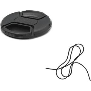 Capuchon d'objectif d'appareil Photo,Ø55 mm de diamètre,Capuchon de Protection à Clipser,Compatible avec Nikon,Canon,Sony,Sigma,Tamron,Olympus,Fujifilm,Housse Universelle d'appareil Photo - Neuf