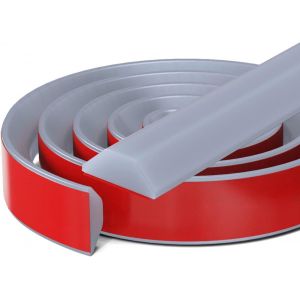 Seuil De Douche Auto-Adh&eacute;sif,Arr&ecirc;t D'eau En Silicone,Barri&egrave;re De Douche Anti-&Eacute;claboussures,Joint Douche Italiennelinyu,Convient Aux Cuisines Et Aux Salles De Bains. (Gris,105cm) - Neuf