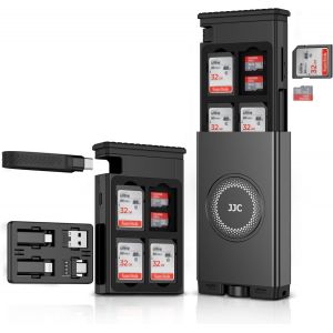PIAL-Carte Câble Avec Lecteur De Carte Sd Haute Vitesse,Câble Usb-C 3.1 Gen 2 Avec Lumière/Usb A/Microusb/Otg Adaptateur Convertisseur Et Support De Carte Sd/Tf Pour Téléphones De Voyage,Appareils Ph - Neuf